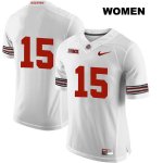 Women's NCAA Ohio State Buckeyes Josh Proctor #15 College Stitched No Name Authentic Nike White Football Jersey ZJ20J10WB